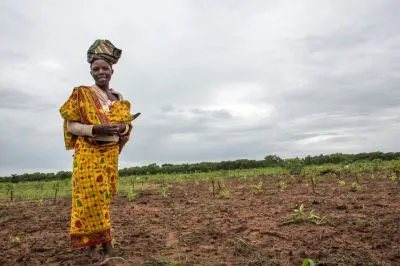 Woman farmer in Mozambique