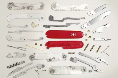 a kit of various knives and other small tools